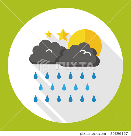 weather raining flat icon 20896167