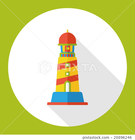 sea lighthouse flat icon 20896246
