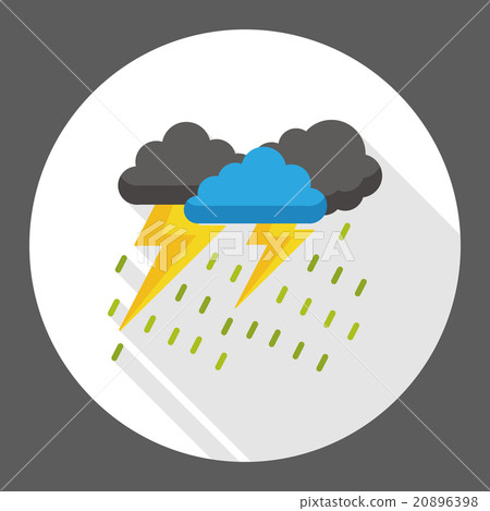 weather raining flat icon 20896398