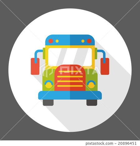 school bus flat icon 20896451