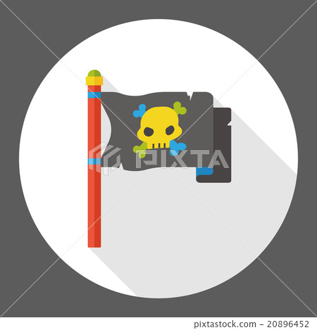 pirate flag flat icon pirate flag flat icon 20896452