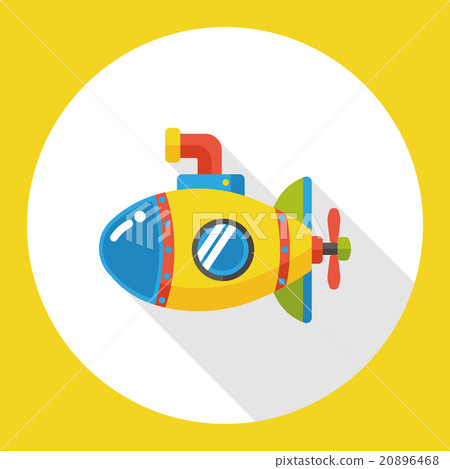sea submarine flat icon 20896468