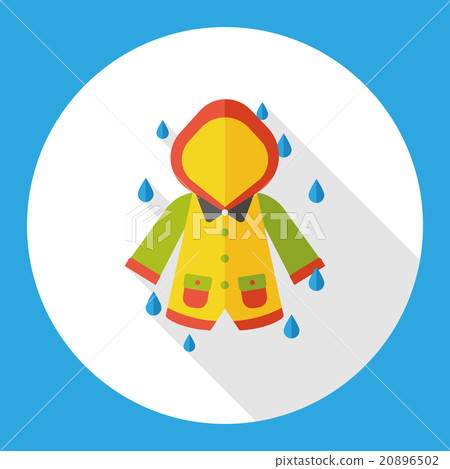 weather raining raincoat flat icon weather raining raincoat flat icon 20896502