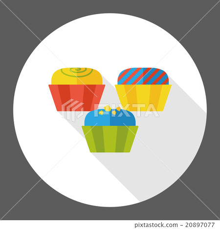 food cake flat icon - Stock Illustration [20897077] - PIXTA