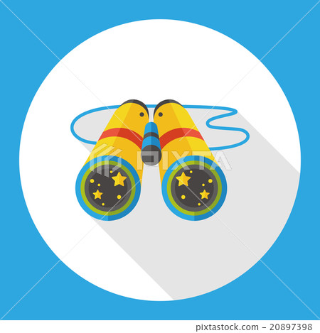Binoculars Telescope flat icon 20897398