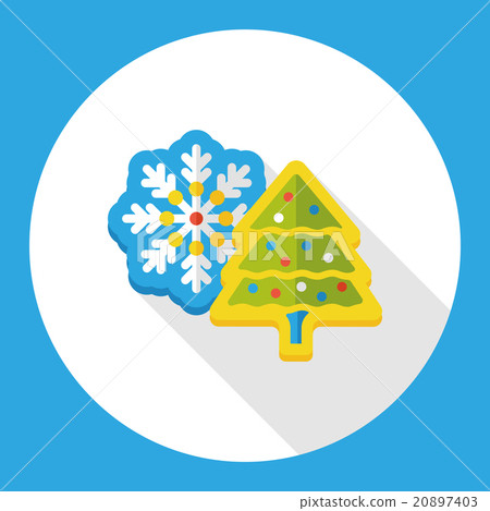 Christmas cookie flat icon - Stock Illustration [20897403] - PIXTA