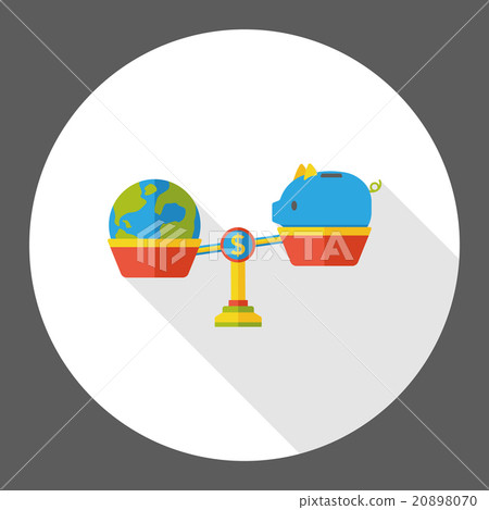 global financial balance flat icon global financial balance flat icon 20898070