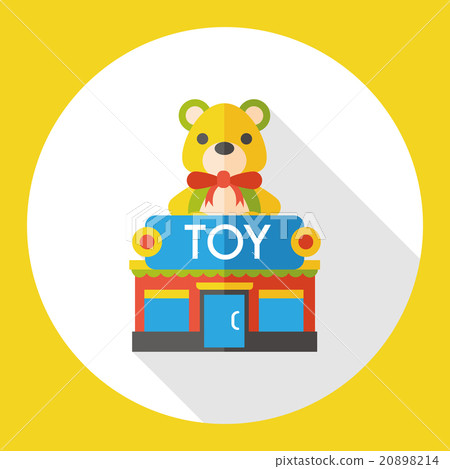 toy shop store flat icon - Stock Illustration [20898214] - PIXTA