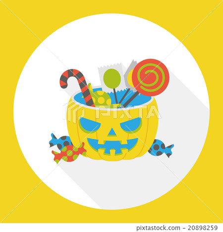 halloween candy flat icon - Stock Illustration [20898259] - PIXTA