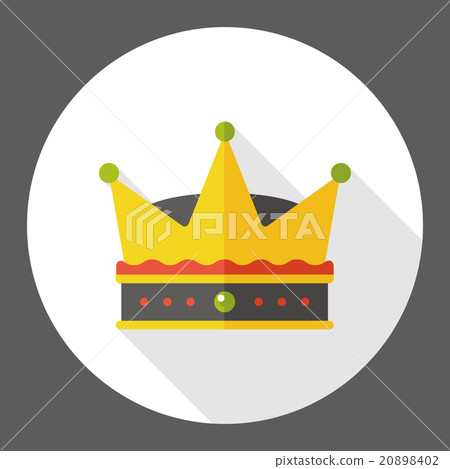 crown flat icon - Stock Illustration [20898402] - PIXTA