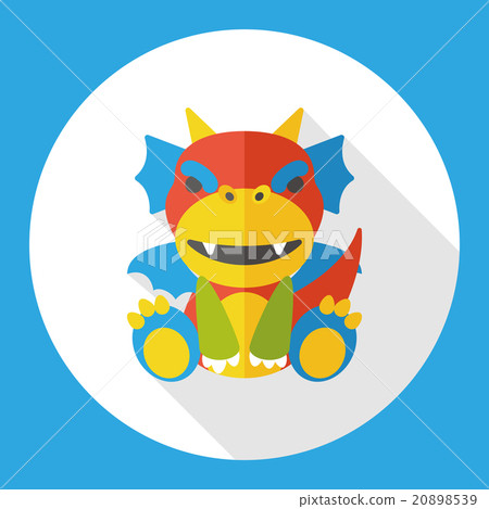 traditional dragon flat icon traditional dragon flat icon 20898539