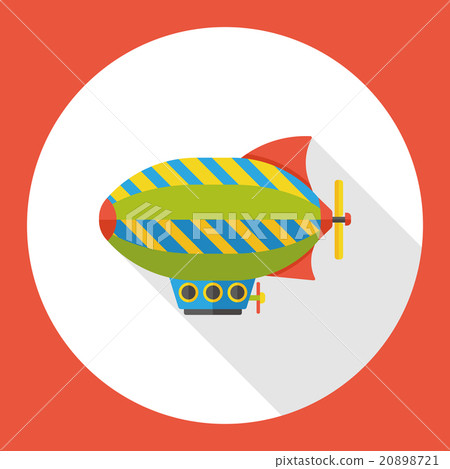 sky airship flat icon - Stock Illustration [20898721] - PIXTA