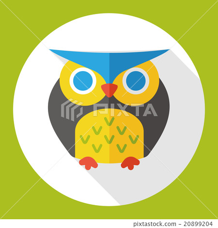 halloween owl flat icon halloween owl flat icon 20899204