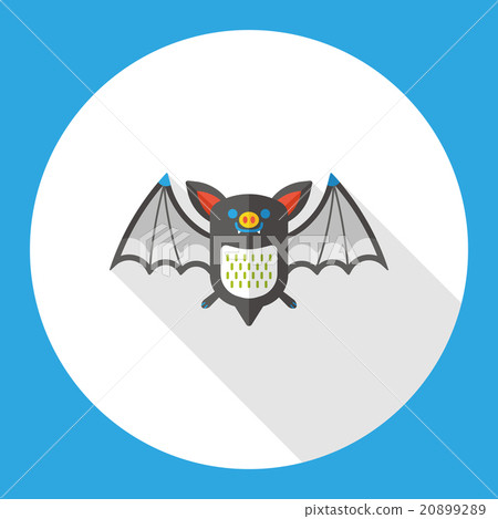 halloween bat flat icon halloween bat flat icon 20899289