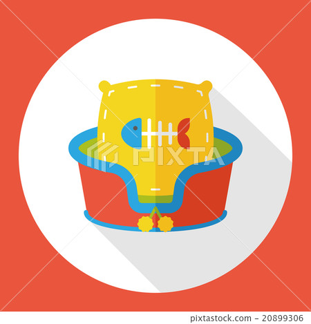 pet bed flat icon - Stock Illustration [20899306] - PIXTA