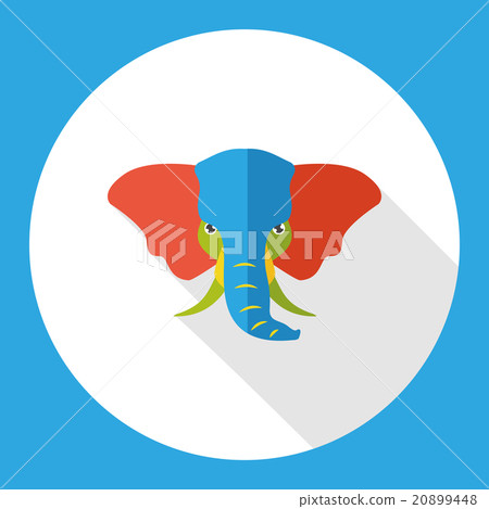 elephant zoo animal flat icon elephant zoo animal flat icon 20899448