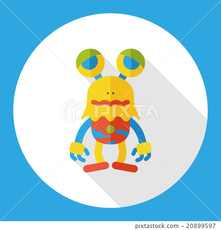 Space Alien flat icon Space Alien flat icon 20899597