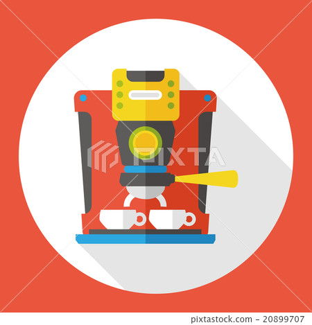 coffee machine flat icon coffee machine flat icon 20899707