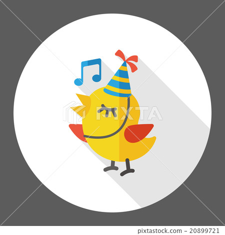 singing bird flat icon 20899721