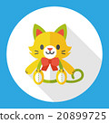 doll cat flat icon 20899725