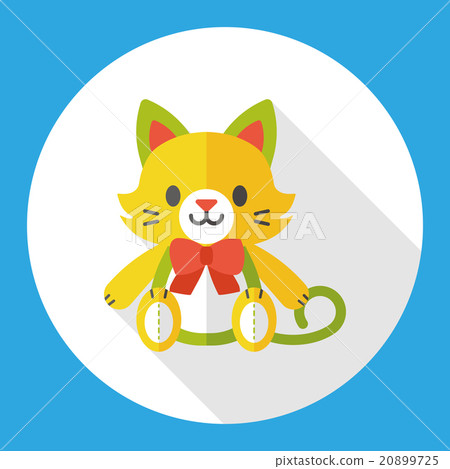 doll cat flat icon 20899725