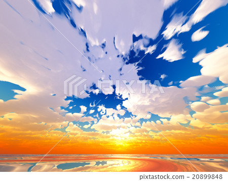 Wind and clouds with the sea 20899848