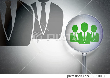 Law concept:  Business People with optical glass 20900116