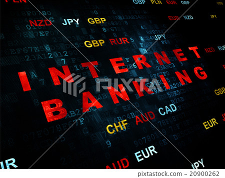 Banking concept: Internet Banking on Digital 20900262