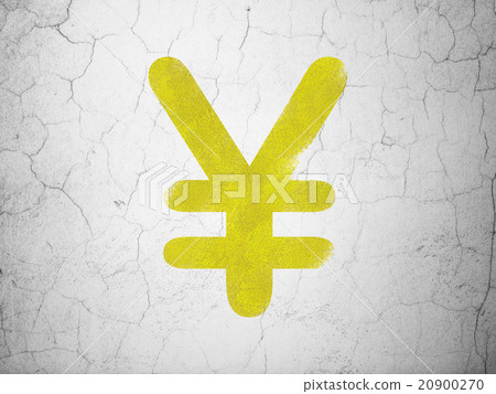 Money concept: Yen on wall background 20900270