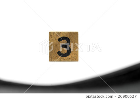 number three on wood 20900527