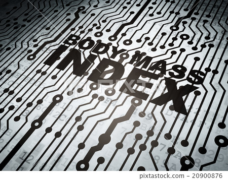 Health concept: circuit board with Body Mass Index Health concept: circuit board with Body Mass Index 20900876