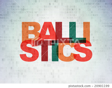 Science concept: Ballistics on Digital Paper Science concept: Ballistics on Digital Paper 20901199