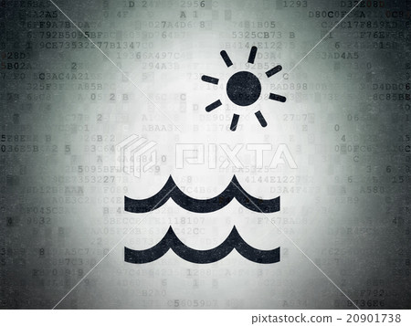 Vacation concept: Beach on Digital Paper Vacation concept: Beach on Digital Paper 20901738