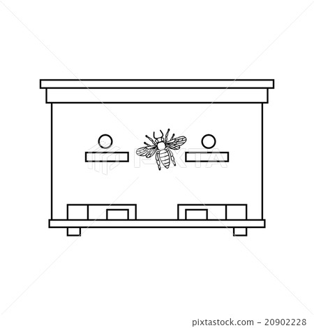 bee beehive outline  20902228