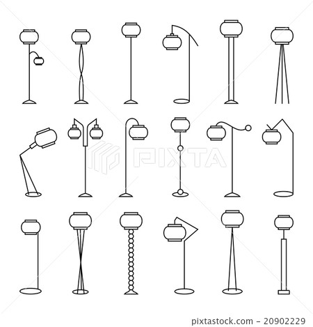 Outline floor lamp Set 20902229