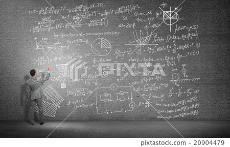 Student or teacher at blackboard Student or teacher at blackboard 20904479