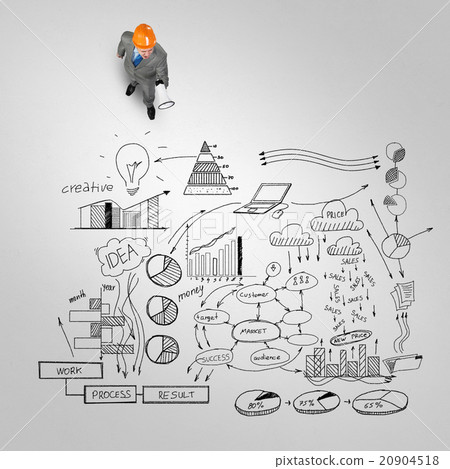 Engineer man and his business strategy Engineer man and his business strategy 20904518