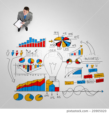 Businessman and his business strategy 20905020