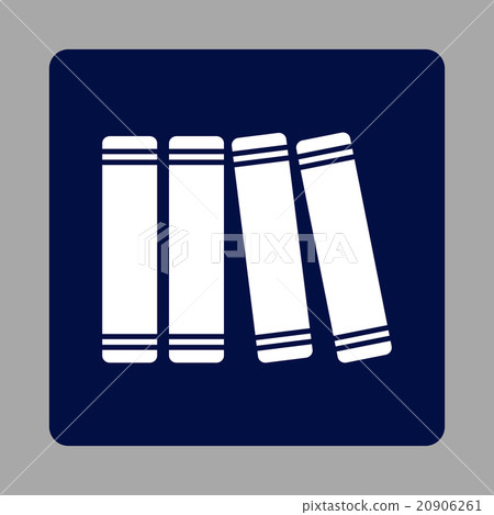 Library Rounded Square Button 20906261