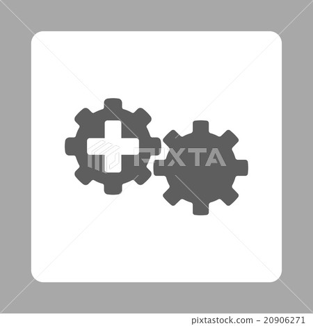 Medical Process Flat Button Medical Process Flat Button 20906271