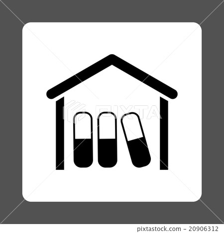 Medication Garage Flat Button 20906312