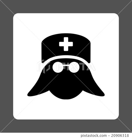 Medical Nurse Head Flat Button Medical Nurse Head Flat Button 20906318