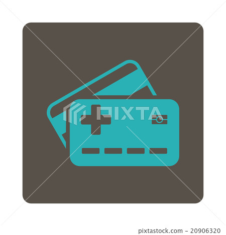 Medical Insurance Cards Flat Button Medical Insurance Cards Flat Button 20906320