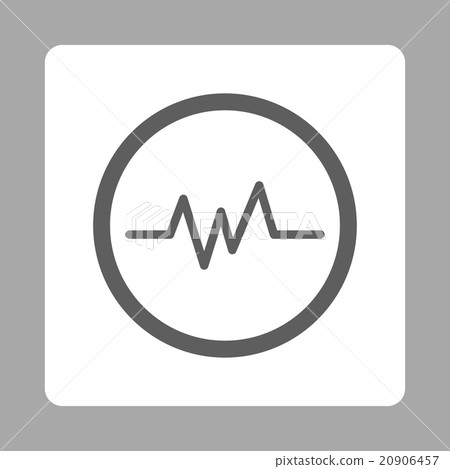 Chart Monitoring Rounded Square Button - Stock Illustration [20906457 ...