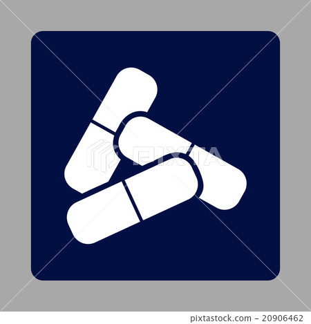 Pills Rounded Square Button - Stock Illustration [20906462] - PIXTA