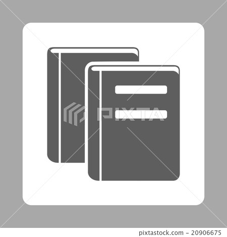 Books Rounded Square Button - Stock Illustration [20906675] - PIXTA