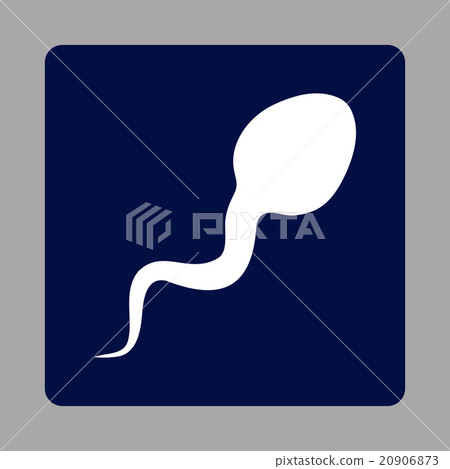 Sperm Rounded Square Button Sperm Rounded Square Button 20906873