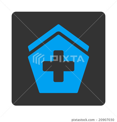 Hospital Flat Button - Stock Illustration [20907030] - PIXTA