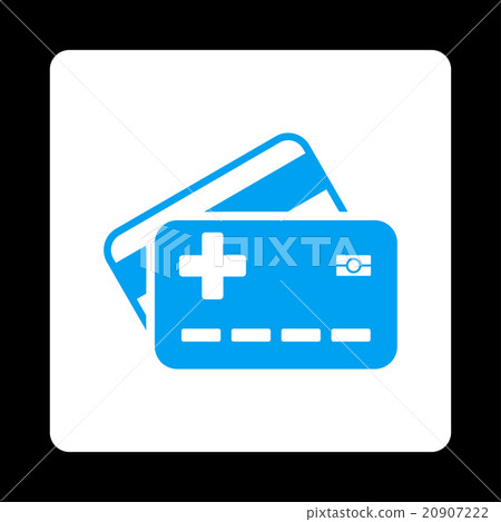 Medical Insurance Cards Flat Button Medical Insurance Cards Flat Button 20907222