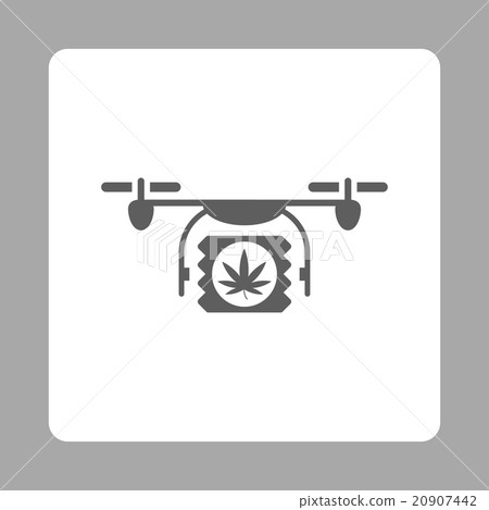 Drugs Nanocopter Shipment Rounded Square Button 20907442